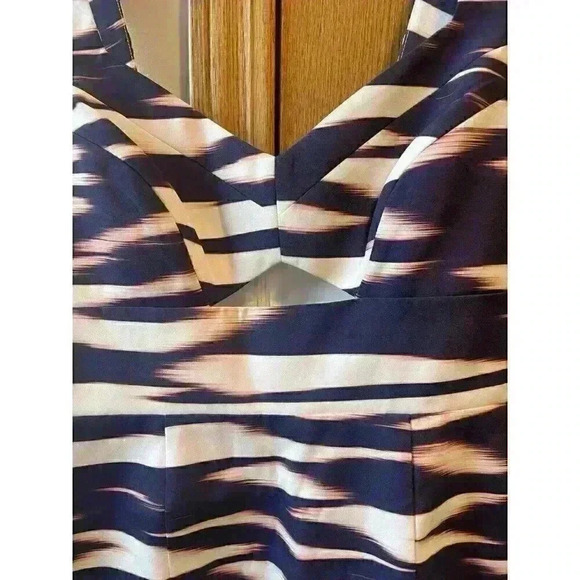 YUMI KIM Orange Blue White cutout sheath knee length dress Size Small/XS 0/2 - Picture 7 of 14